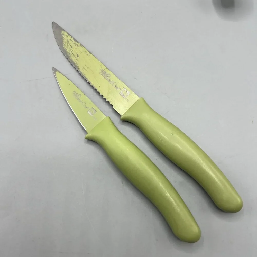 Pampered Chef Lot Holder Scoop Food Chopper Paring Knife, Tomato Knife Scraper +